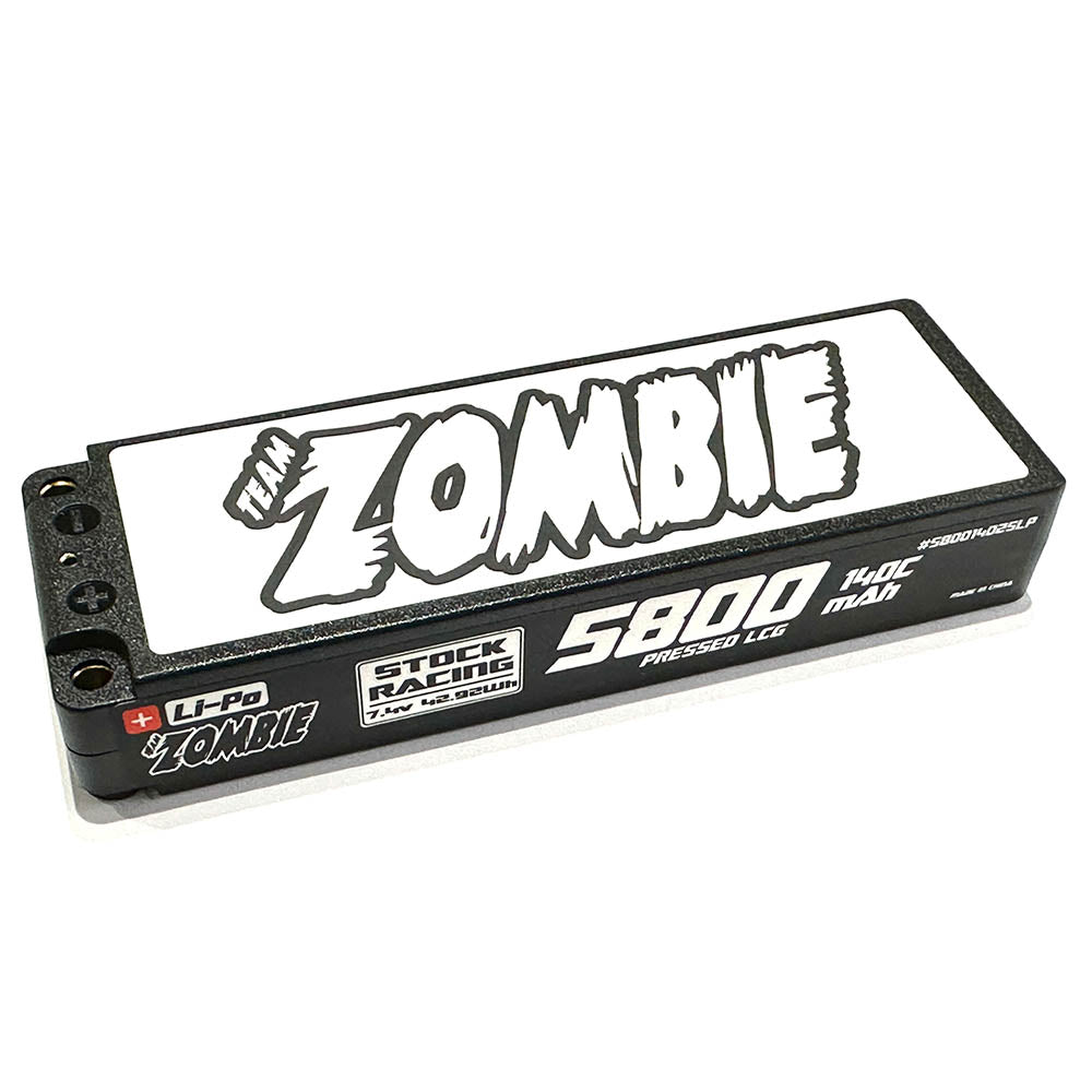 Team Zombie 5800mah 140C 7.4V LCG long pack EFRA, BRCA approved