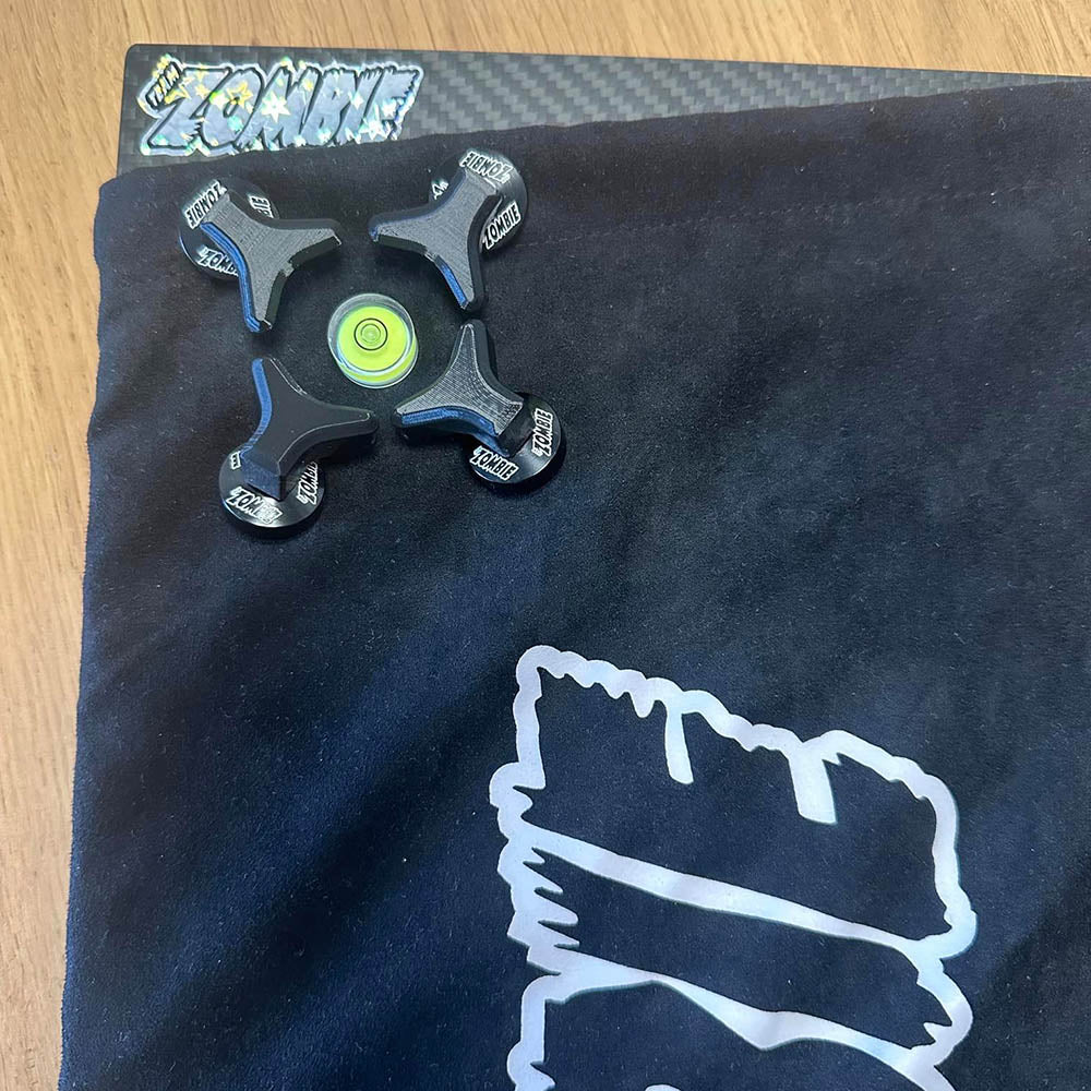 Team Zombie DRY CARBON SET-UP BOARD SET + leveling kit+board bag 42x29x4.2cm As seen in TITC